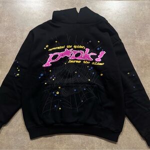 Sp5der hoodie p*nk size large